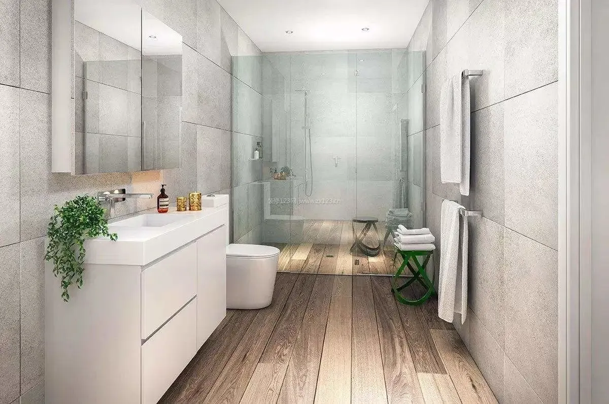 越来越多的人选择在卫生间装木地板，不但不摔跟头，还比瓷砖好用(图2)