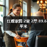 红螺家园 2室 2厅 89.6平米(图2) 红螺家园 2室 2厅 89.6平米(图2)