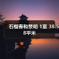 石榴春和景明 1室 38.58平米（图3）