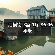 后横街 3室 1厅 86.06平米(图3) 后横街 3室 1厅 86.06平米(图3)