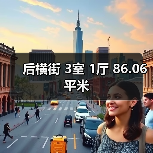 后横街 3室 1厅 86.06平米(图4) 后横街 3室 1厅 86.06平米(图4)