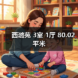西潞苑 3室 1厅 80.02平米(图4) 西潞苑 3室 1厅 80.02平米(图4)