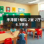 丰泽居1号院 2室 2厅 76.9平米(图3) 丰泽居1号院 2室 2厅 76.9平米(图3)