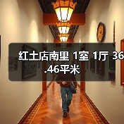 红土店南里 1室 1厅 36.46平米（图1）