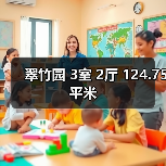翠竹园 3室 2厅 124.75平米(图2) 翠竹园 3室 2厅 124.75平米(图2)