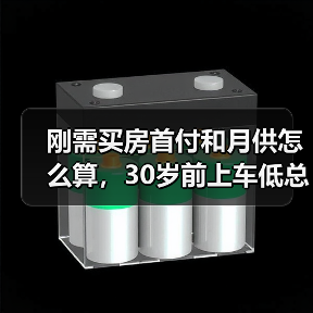 刚需买房首付和月供怎么算,30岁前上车低总价小三居的思路(图4) 刚需买房首付和月供怎么算,30岁前上车低总价小三居的思路(图4)