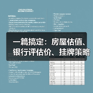 一篇搞定：房屋估值、银行评估价、挂牌策略、装修加分项、急售降价技巧、线上估价偏差红黑榜（图3）