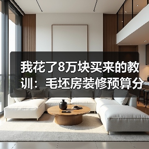 我花了8万块买来的教训:毛坯房装修预算分配与工序衔接全攻略(图2) 我花了8万块买来的教训:毛坯房装修预算分配与工序衔接全攻略(图2)