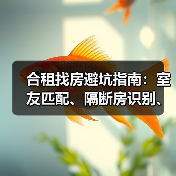合租找房避坑指南:室友匹配、隔断房识别、水电平摊、宠物友好一次讲透(图3) 合租找房避坑指南:室友匹配、隔断房识别、水电平摊、宠物友好一次讲透(图3)