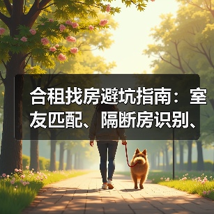 合租找房避坑指南:室友匹配、隔断房识别、水电平摊、宠物友好一次讲透(图2) 合租找房避坑指南:室友匹配、隔断房识别、水电平摊、宠物友好一次讲透(图2)