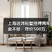 上海远郊别墅挂牌两年卖不掉:降价500万,毛坯房仍无人问津(图1) 上海远郊别墅挂牌两年卖不掉:降价500万,毛坯房仍无人问津(图1)