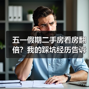 五一假期二手房看房翻倍?我的踩坑经历告诉你:现在该不该出手(图1) 五一假期二手房看房翻倍?我的踩坑经历告诉你:现在该不该出手(图1)